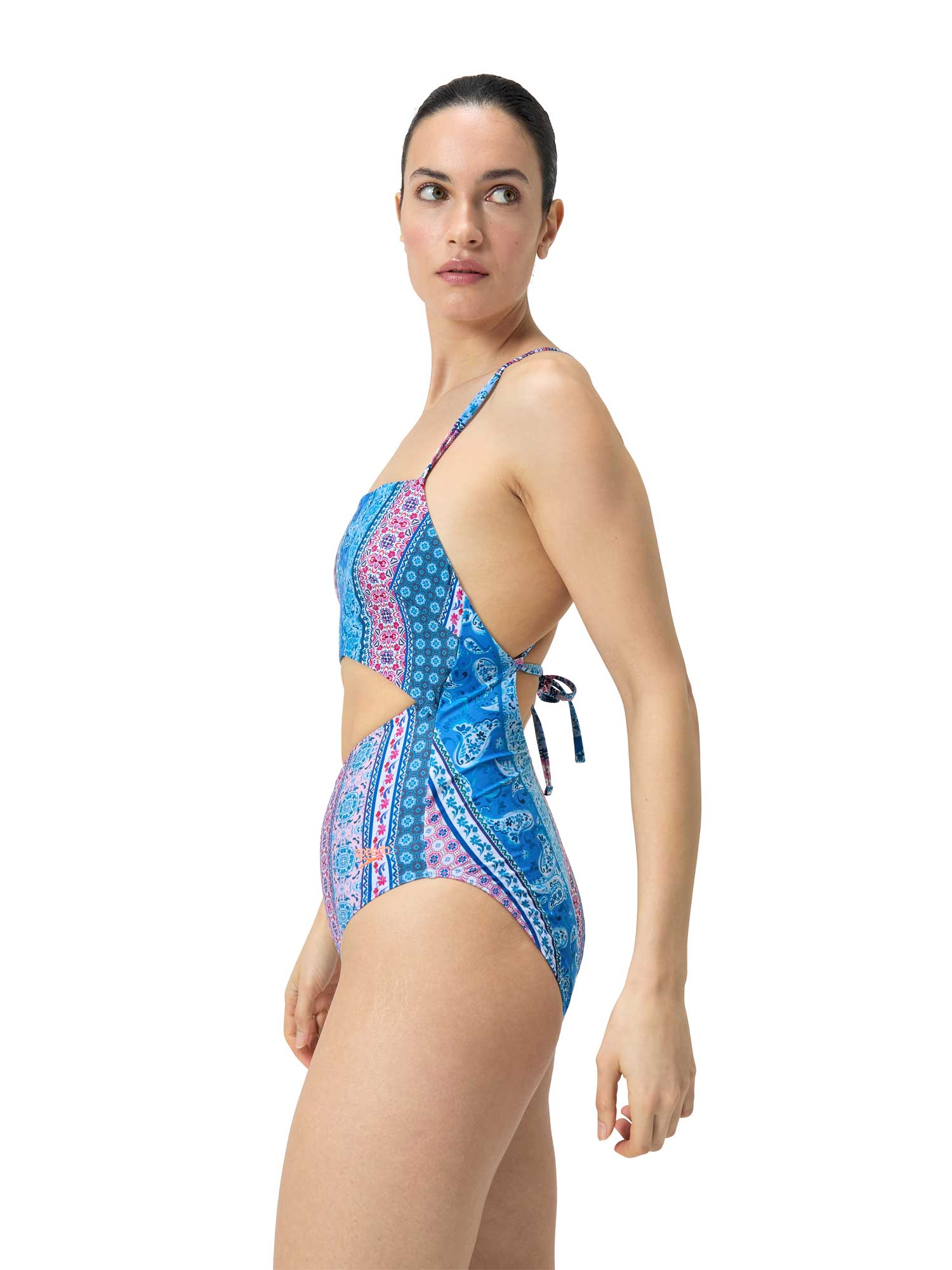 SPEEDO Цял бански WOMENS PRINTED CUT OUT