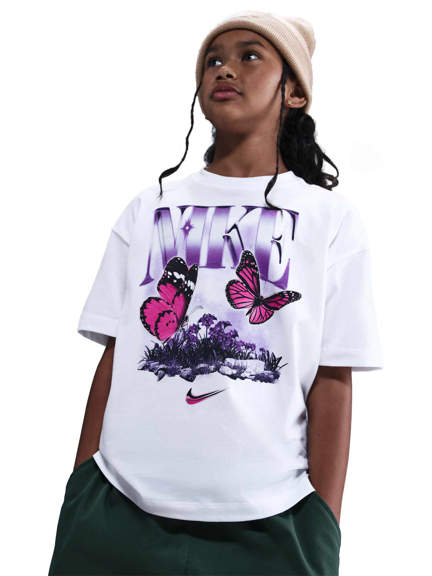 NIKE Тениска G NSW TEE BUTTRFLY OS