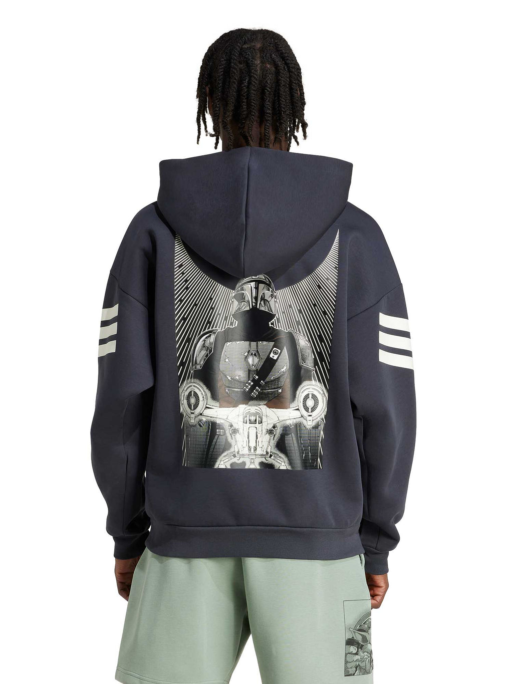 ADIDAS SPORTSWEAR Суитшърт x Star Wars The Mandalorian Hoodie Back