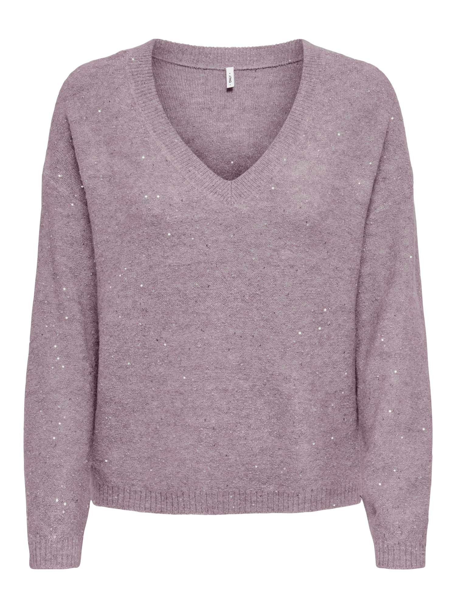 ONLY Пуловер ONLARIZONA LS SEQUINS V-NECK PUL KNT
