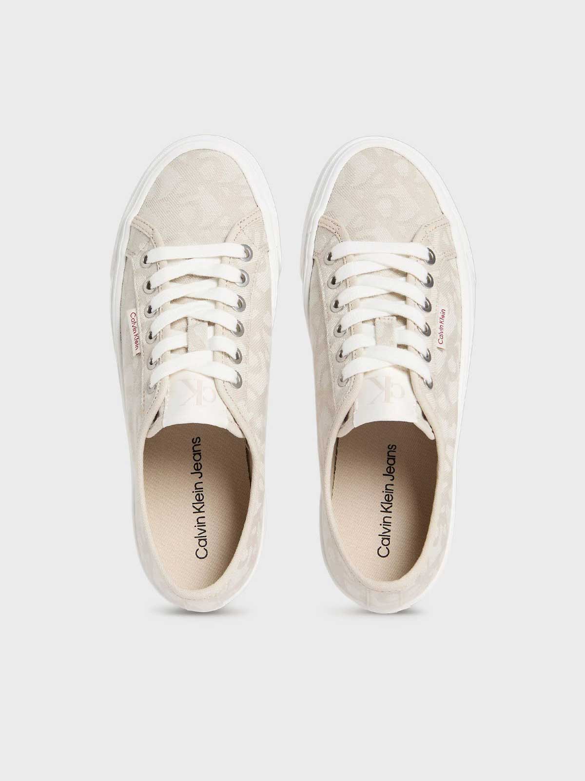 Calvin Klein Jeans Обувки VULC FLATF JACQUARD LOGO TAG