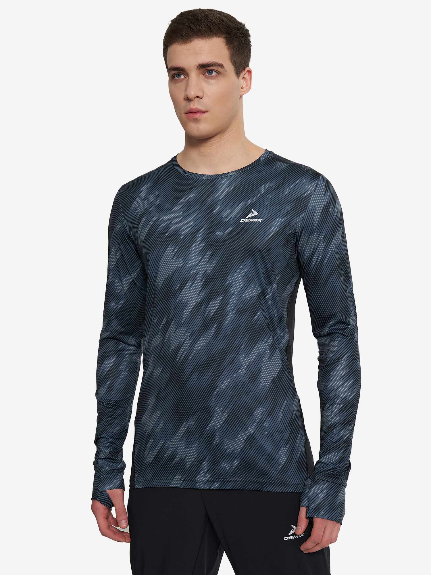 DEMIX Блуза M D Running Urban AOP LS T-Shirt