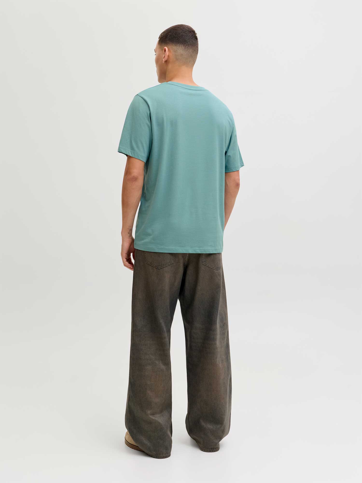 JACK & JONES Тениска JJCOLE PRINT TEE SS CREW NECK
