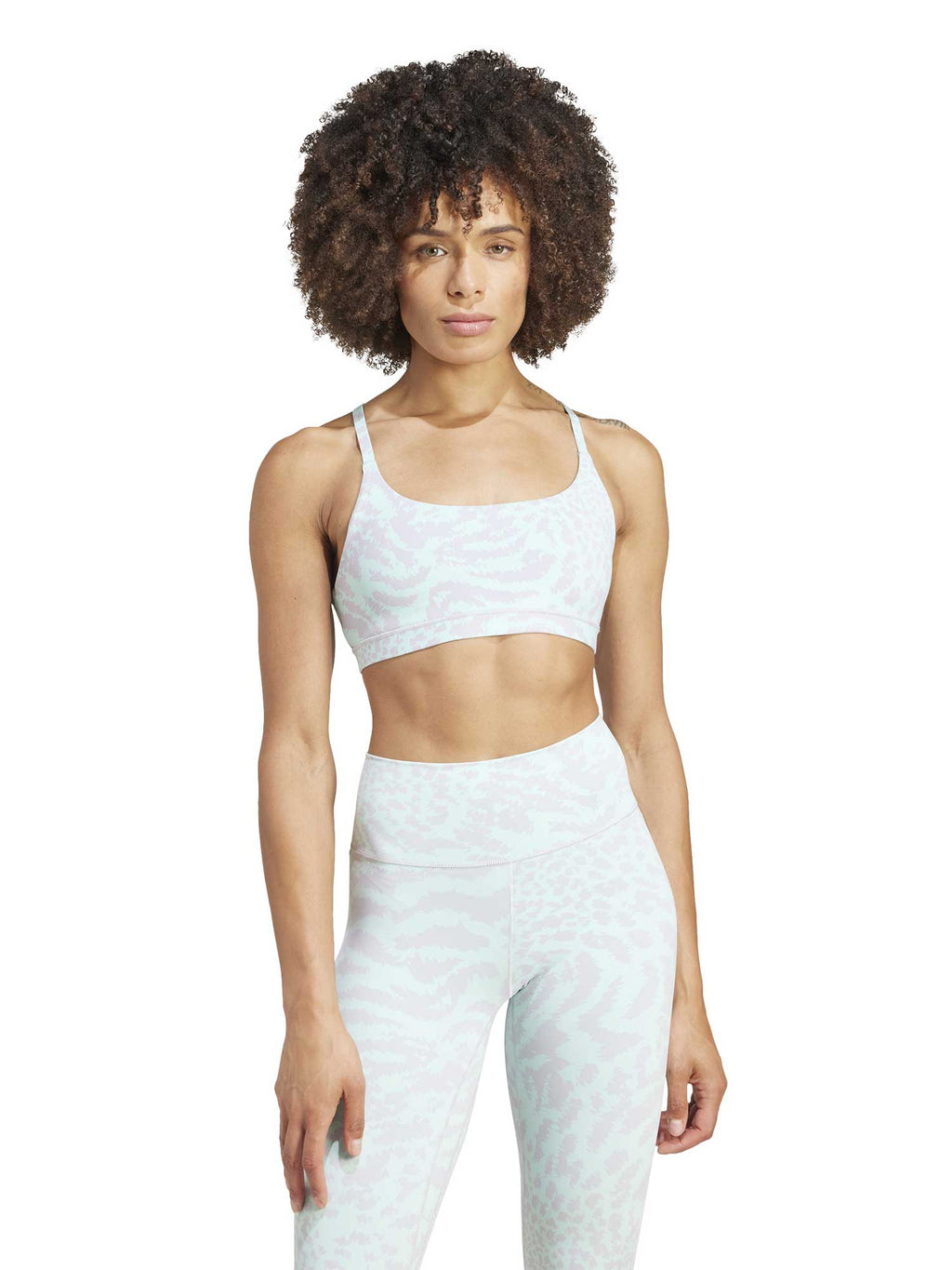 ADIDAS PERFORMANCE Спортен сутиен All Me Light-Support Allover Print