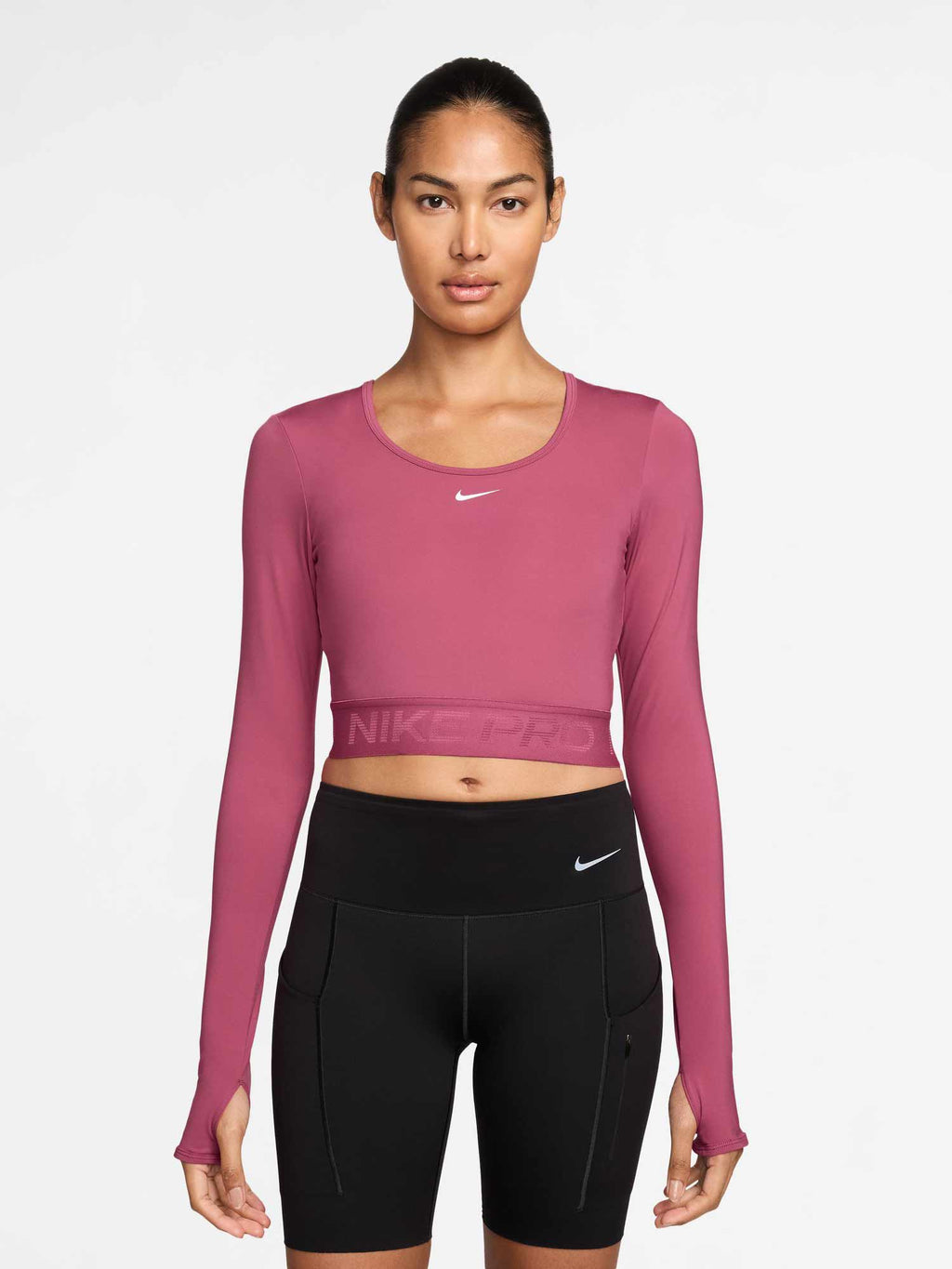 NIKE Блуза W NP DF LS TOP GG SHINE