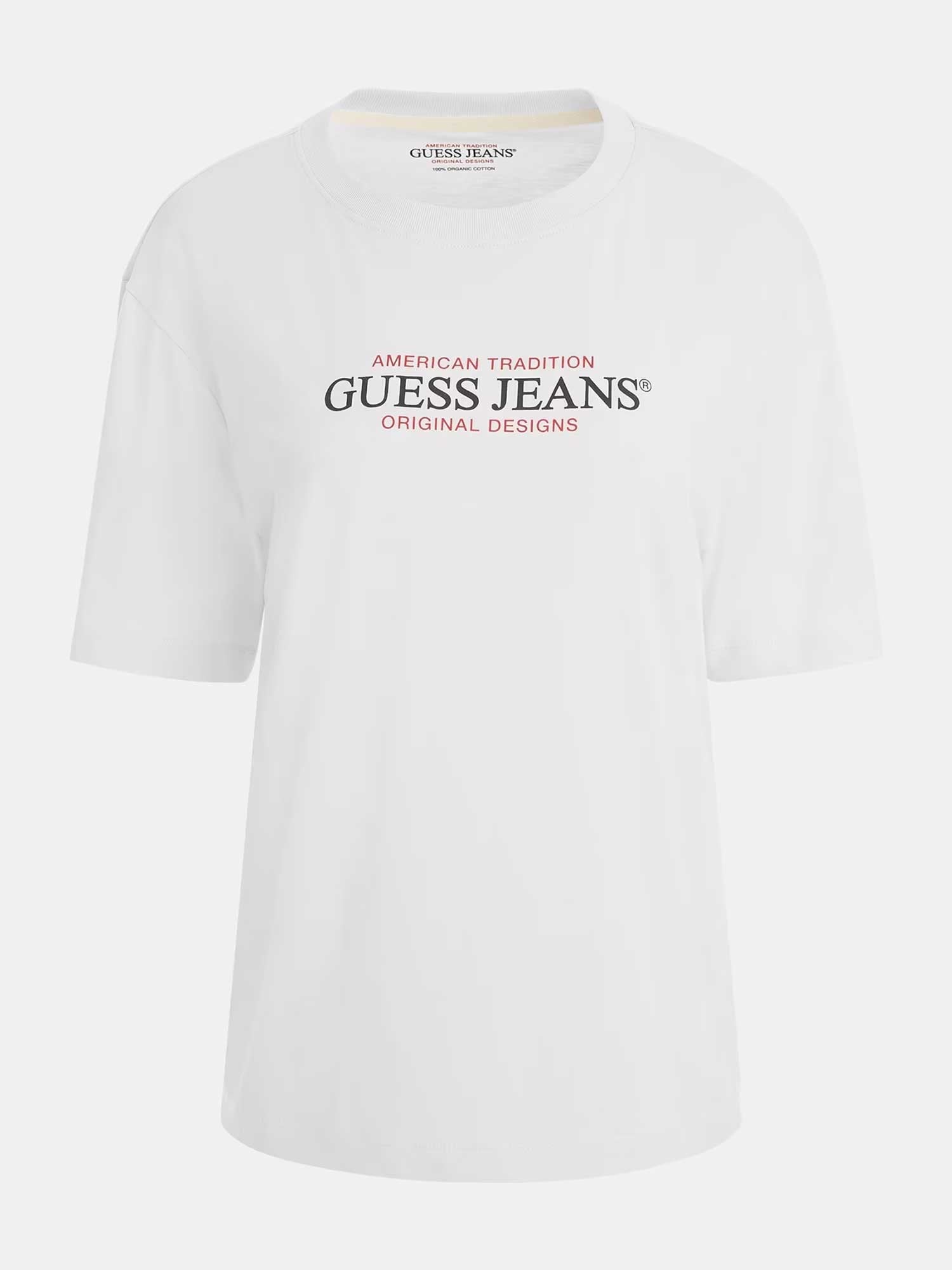 GUESS JEANS Тениска GJ SS CN OS AMERICAN TR TEE