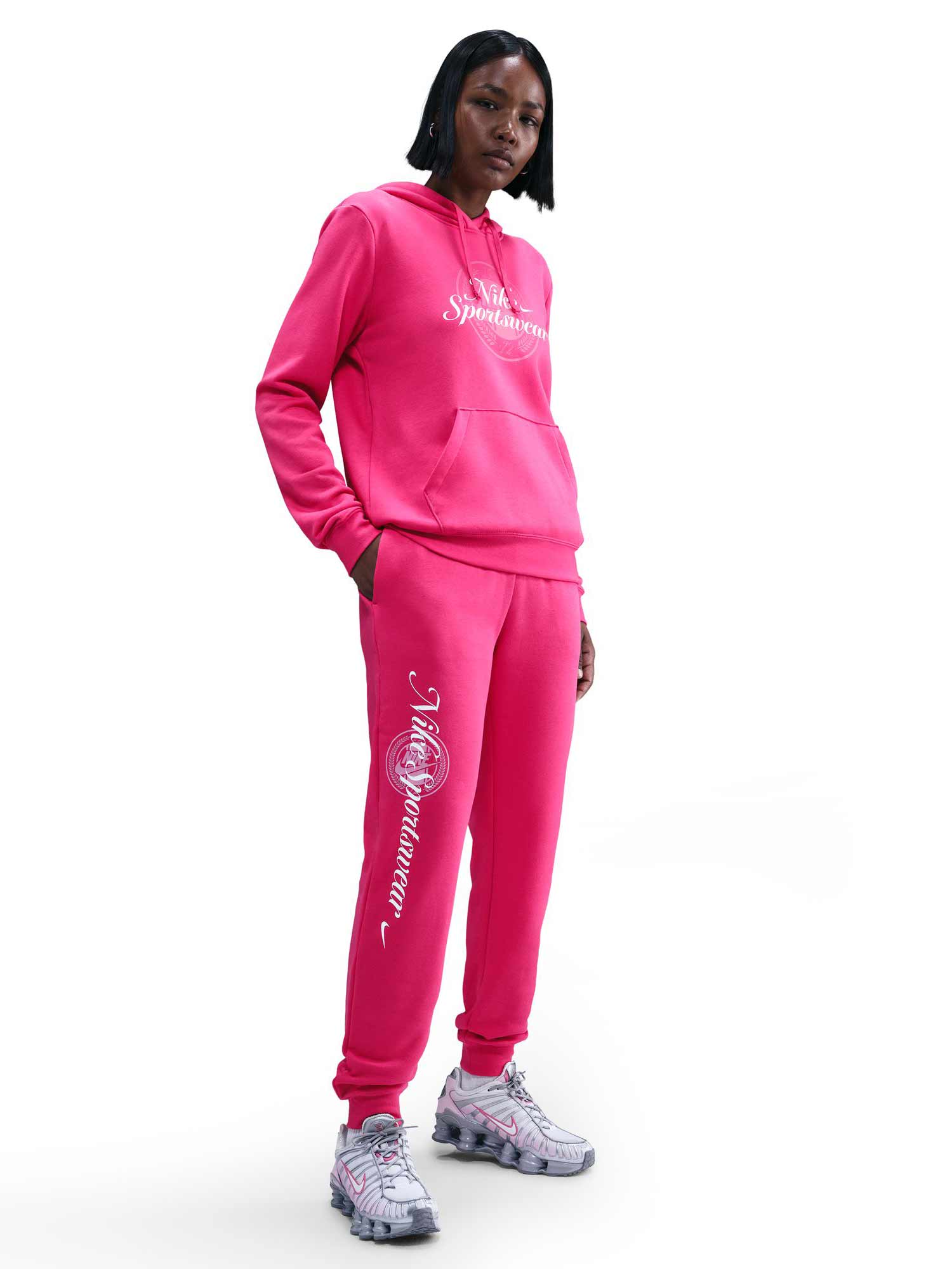 NIKE Спортно долнище W NSW CLUB FLC GX STD PANT