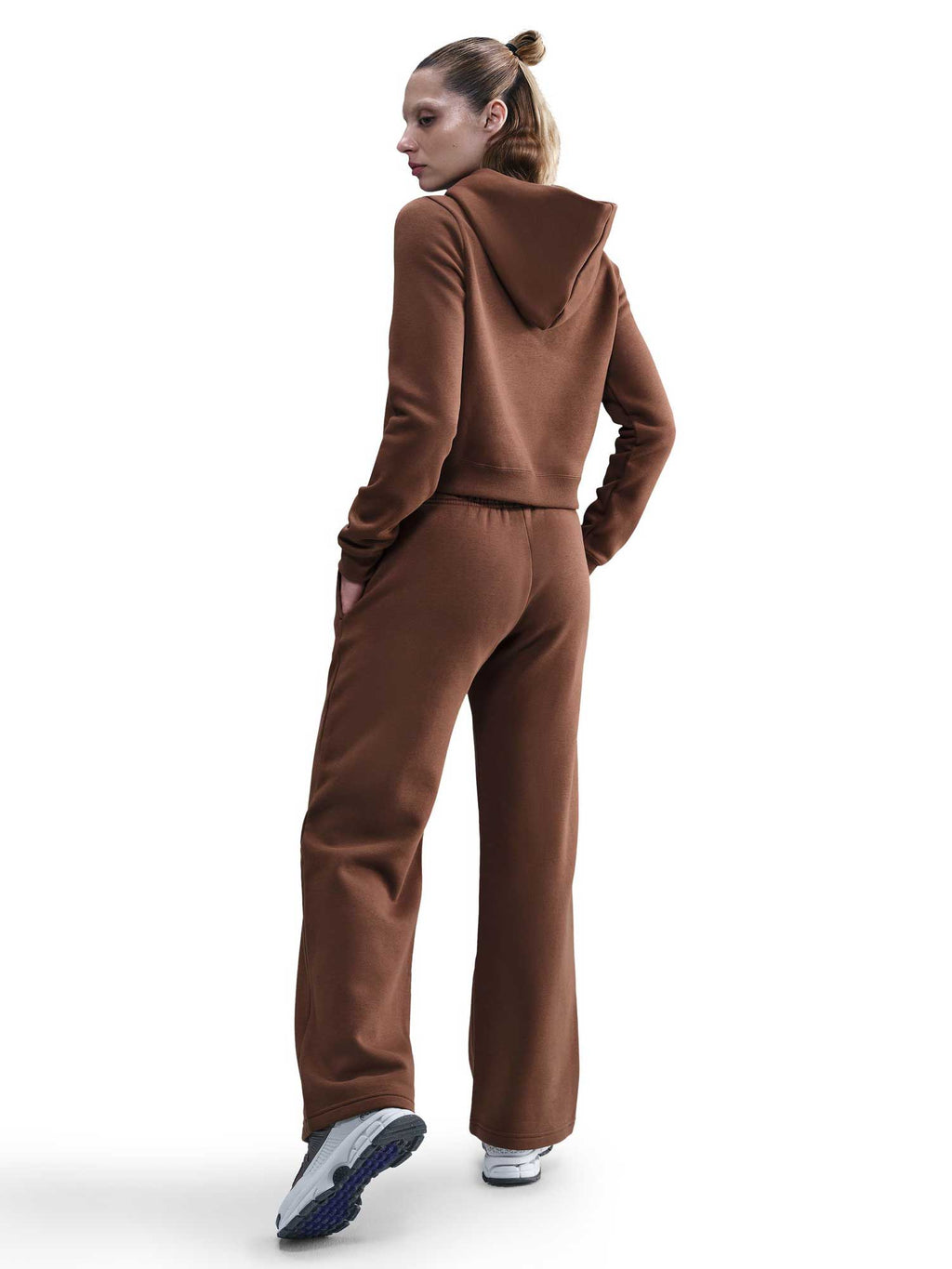 NIKE Спортно долнище W NSW PHNX FLC STRGHT LEG PNT