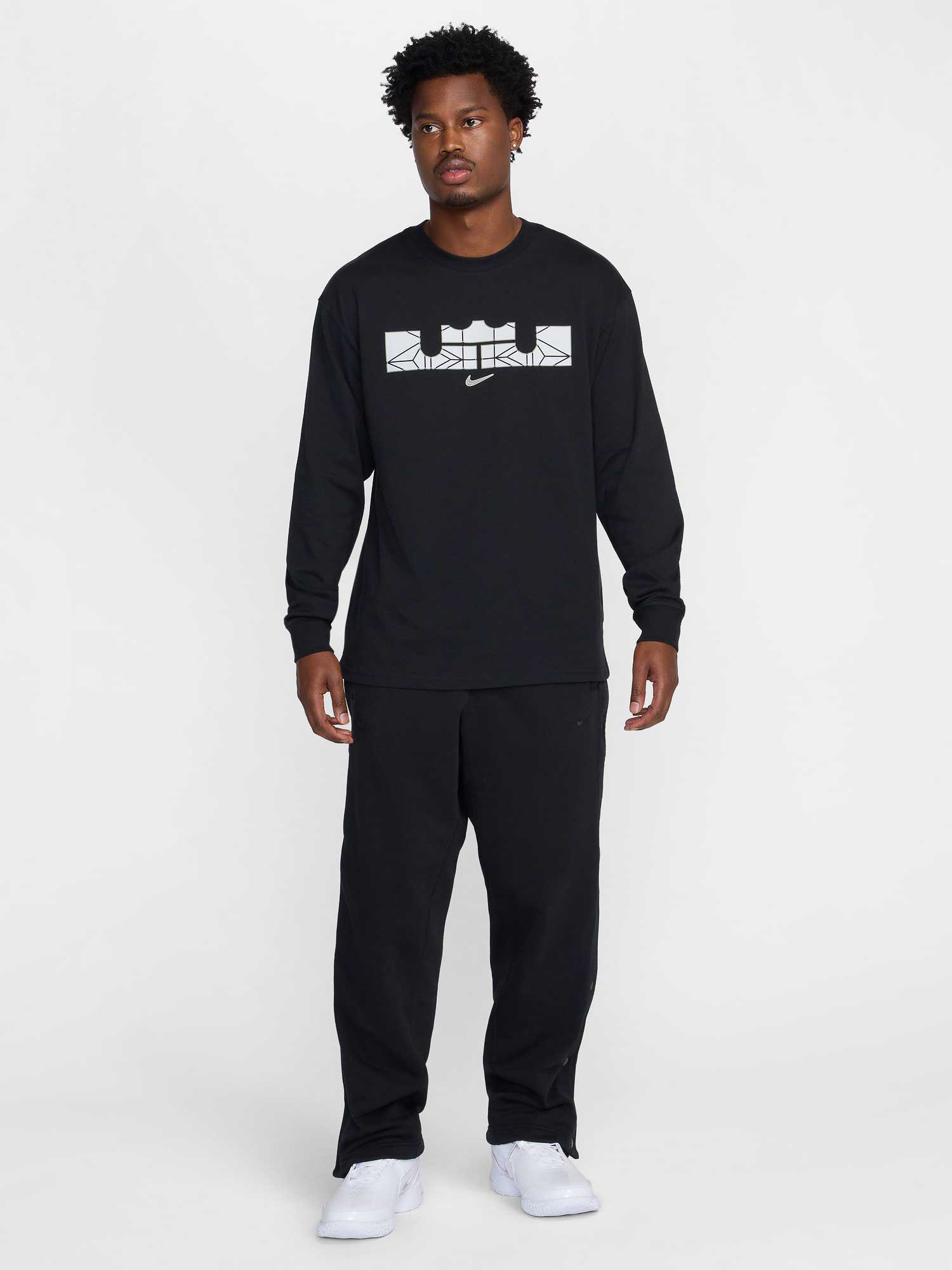 NIKE Блуза LEBRON M NK TEE LS M90