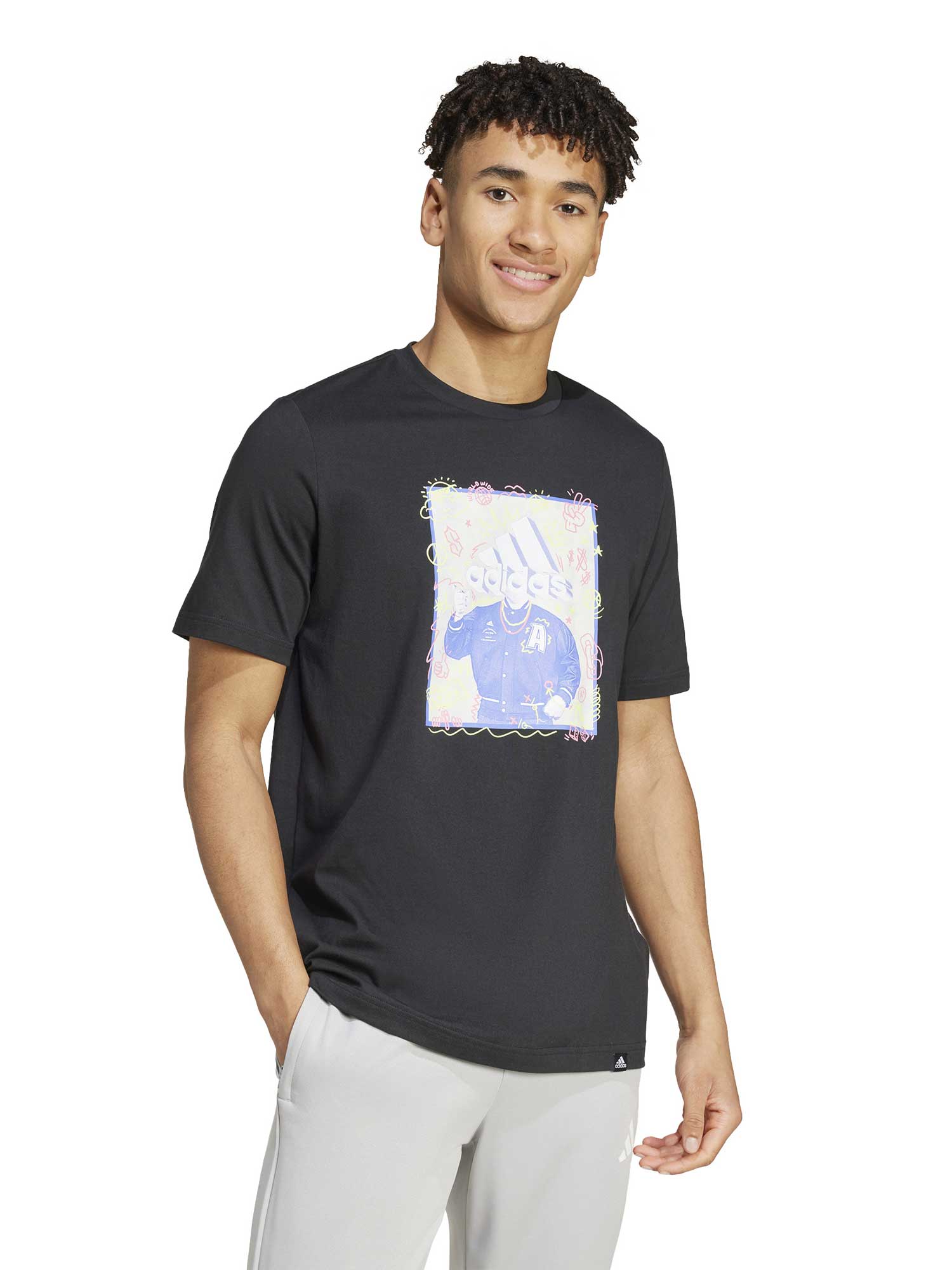 ADIDAS SPORTSWEAR Тениска Doodle Graphic Tee
