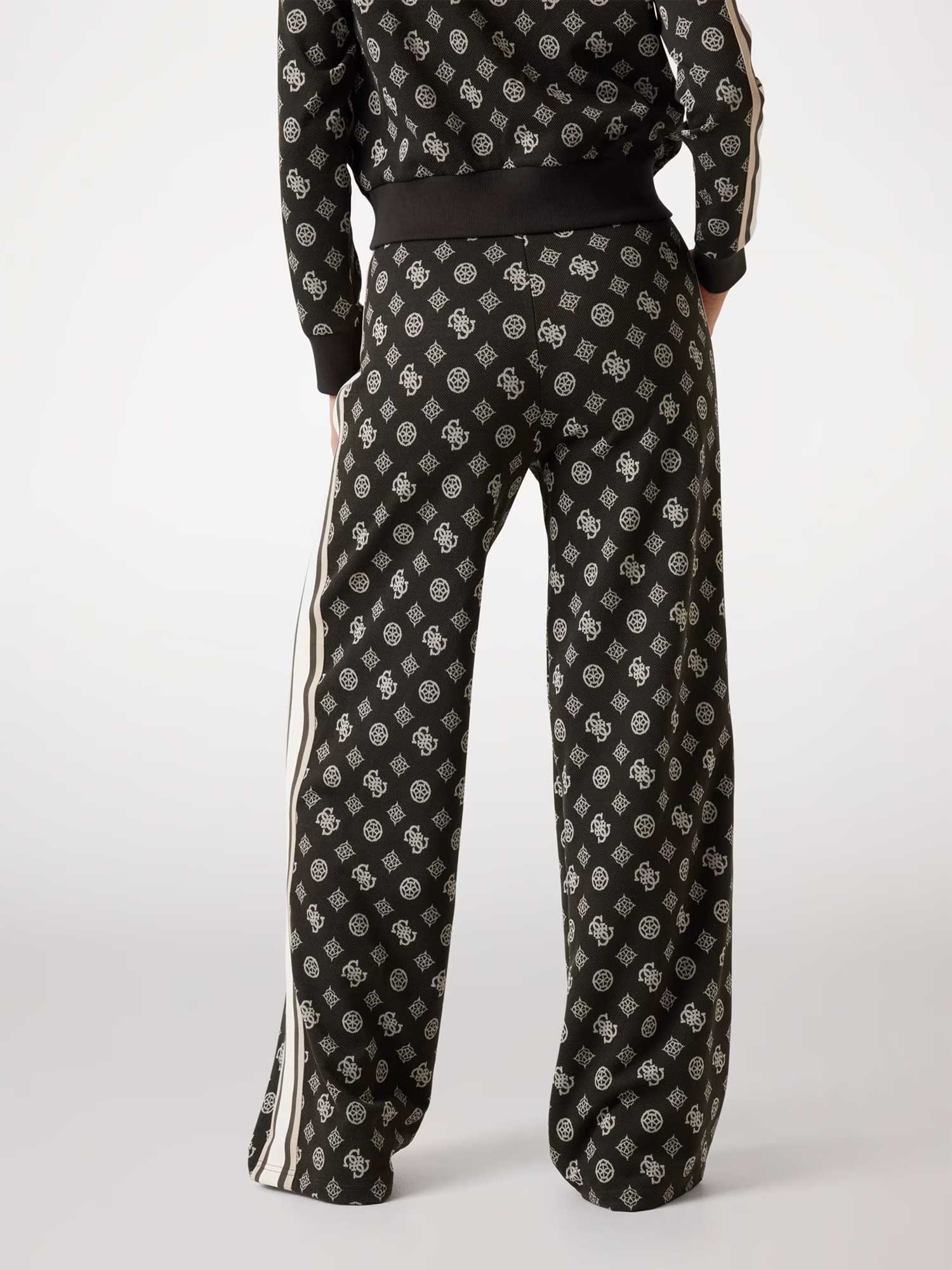 GUESS Спортно долнище PEONY TAPED STRAIGHT