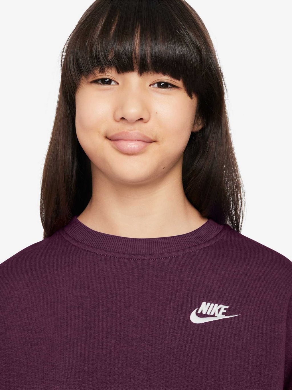 NIKE Блуза G NSW CLUB FLC BXY CRW LBR