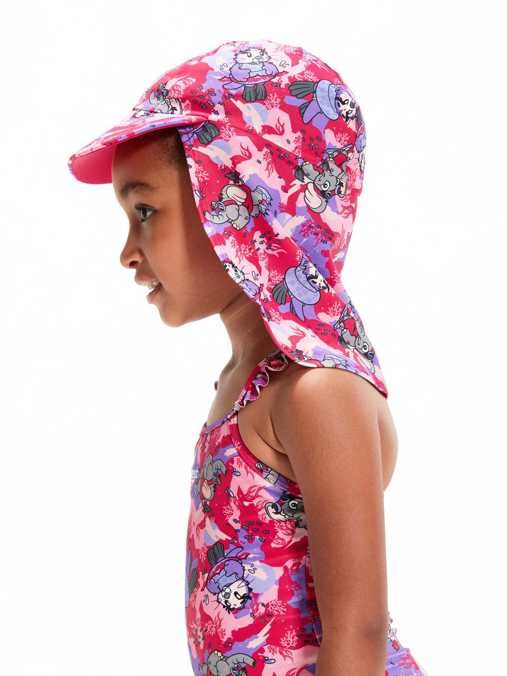 SPEEDO Шапка с UV защита GIRLS LEARN TO SWIM SUN HAT