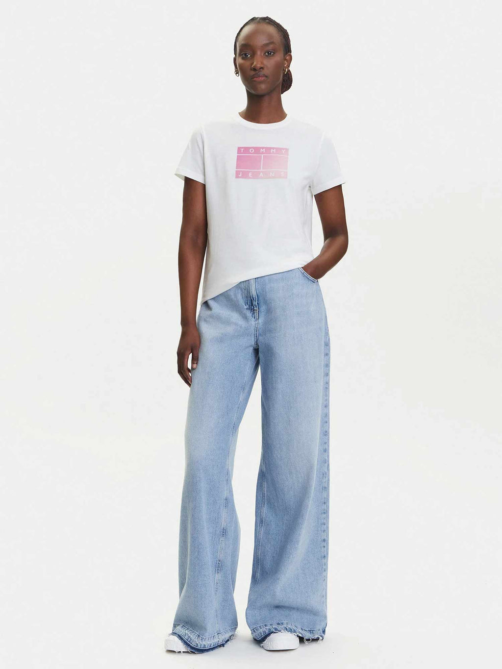TOMMY JEANS Тениска TJW REG GRADIENT FLAG SS