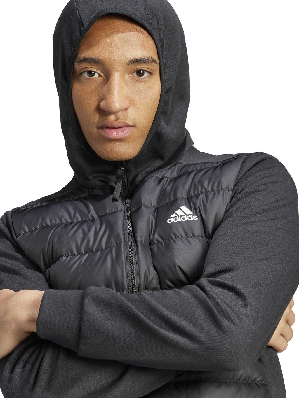 ADIDAS SPORTSWEAR Яке Essentials Hybrid Down Hooded