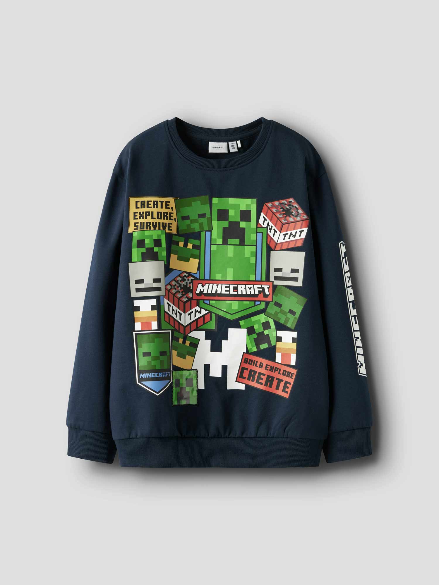 NAME IT Блуза NKMNEVEN MINECRAFT NREG SWEAT BRU BFU