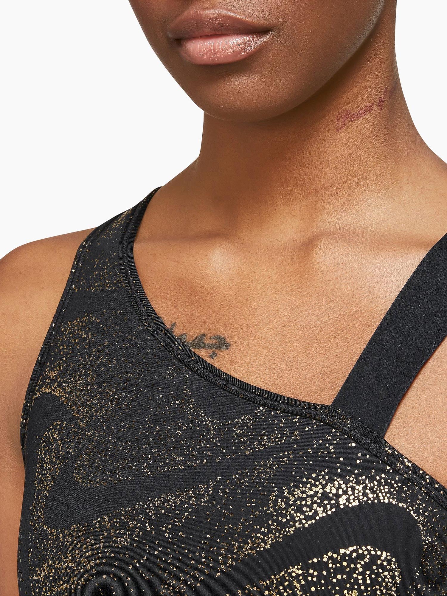 NIKE Спортен сутиен W DF SWSH ASYM AOP