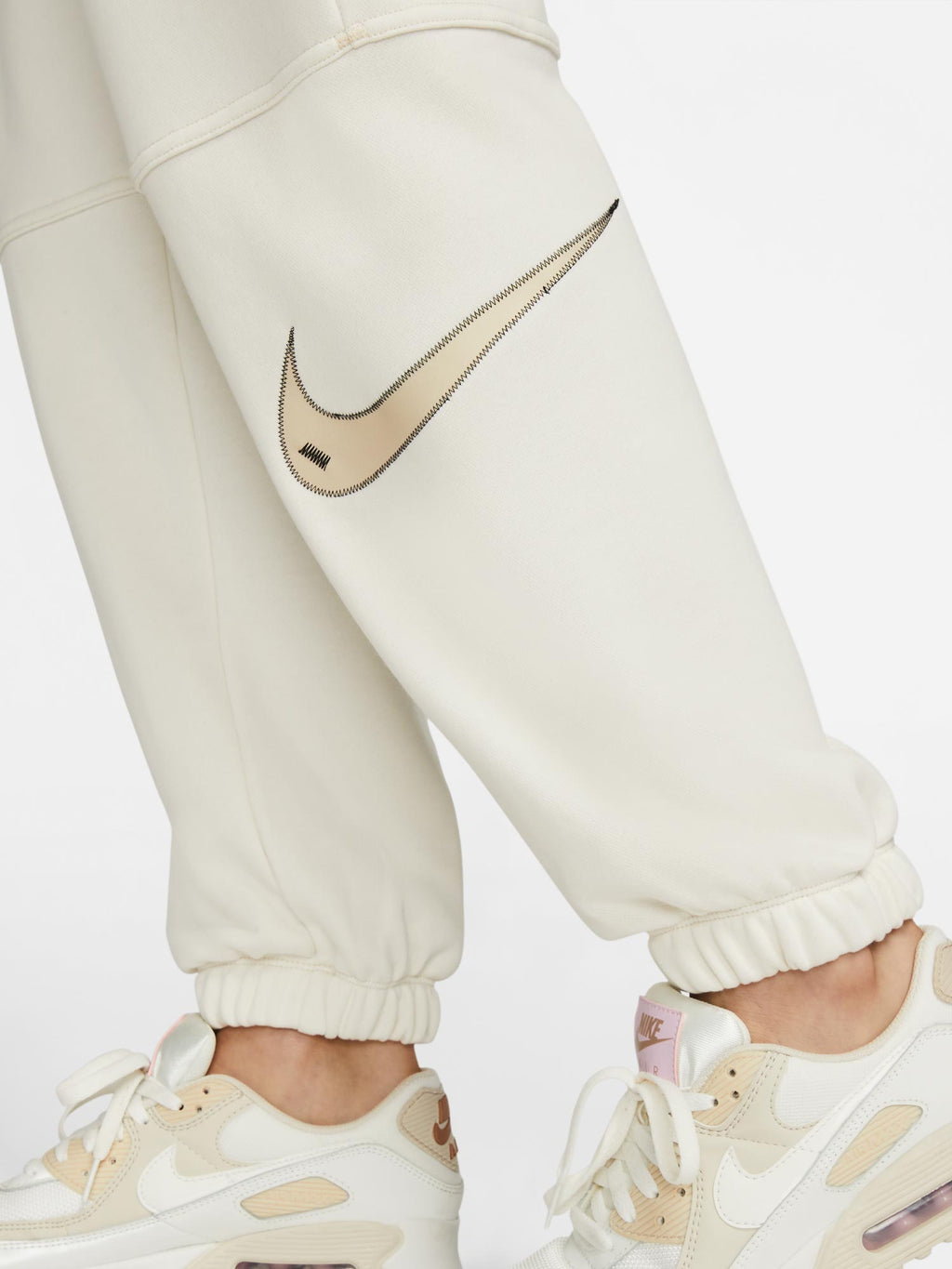 NIKE Спортно долнище W SWSH FLC HR
