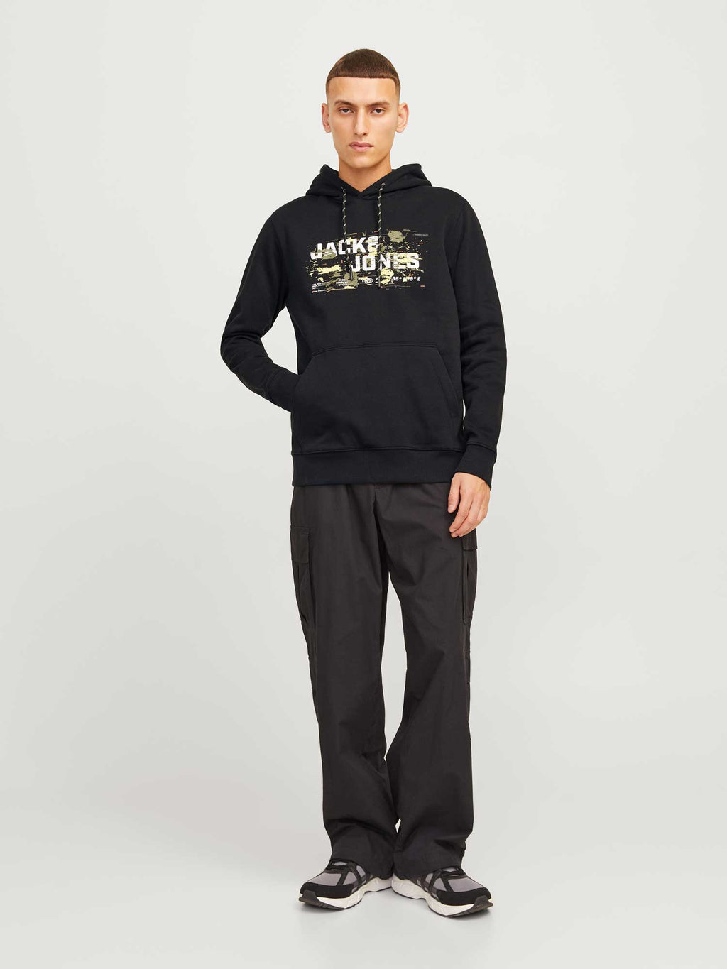 JACK & JONES Суитшърт JCOOUTDOOR LOGO SWEAT HOOD SN