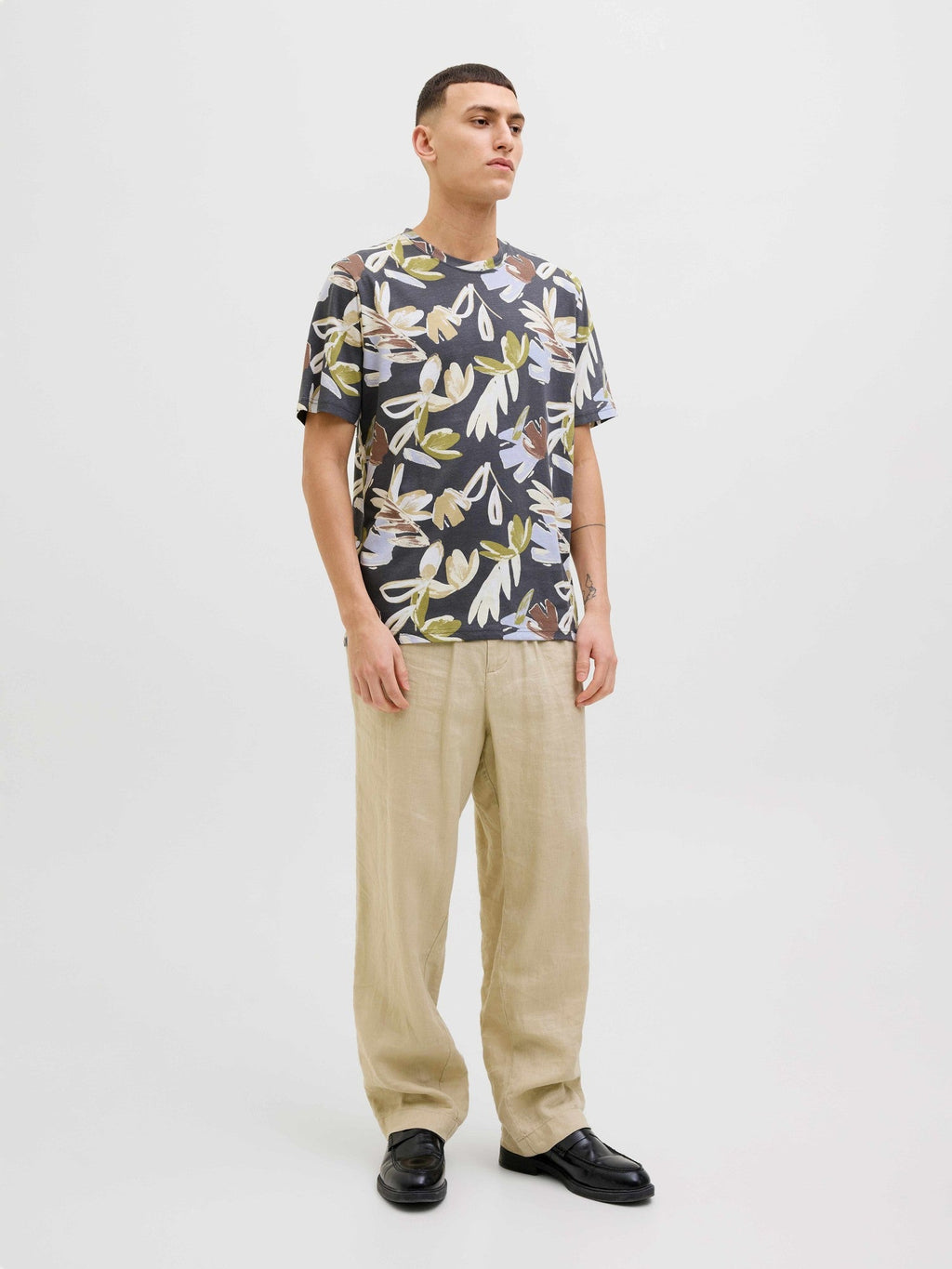 JACK & JONES Тениска JORVARENNA AOP TEE SS CREW NECK