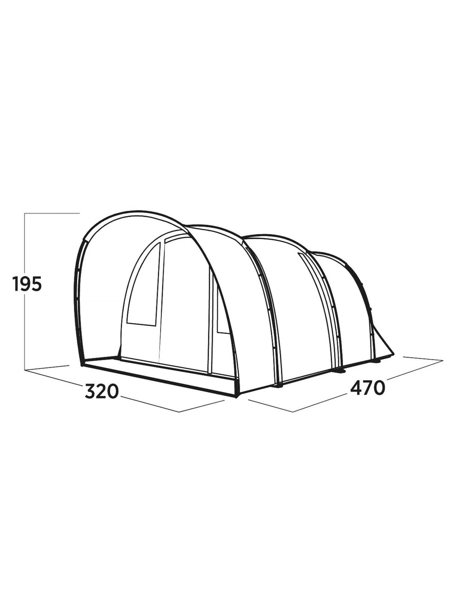 EASY CAMP Петместна палатка Skarvan 5