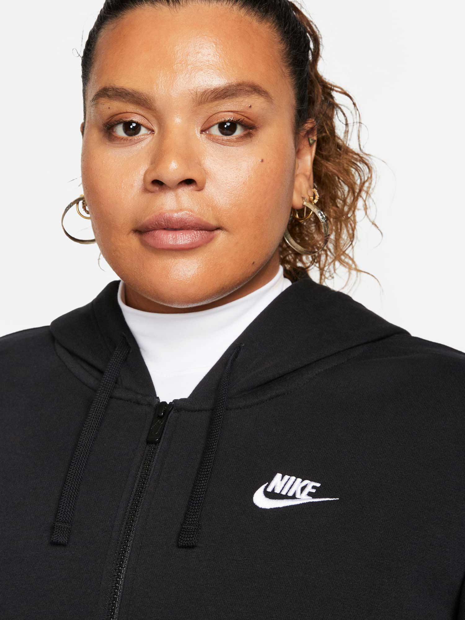NIKE Суитшърт W NSW CLUB FLC FZ HDY STD PLUS
