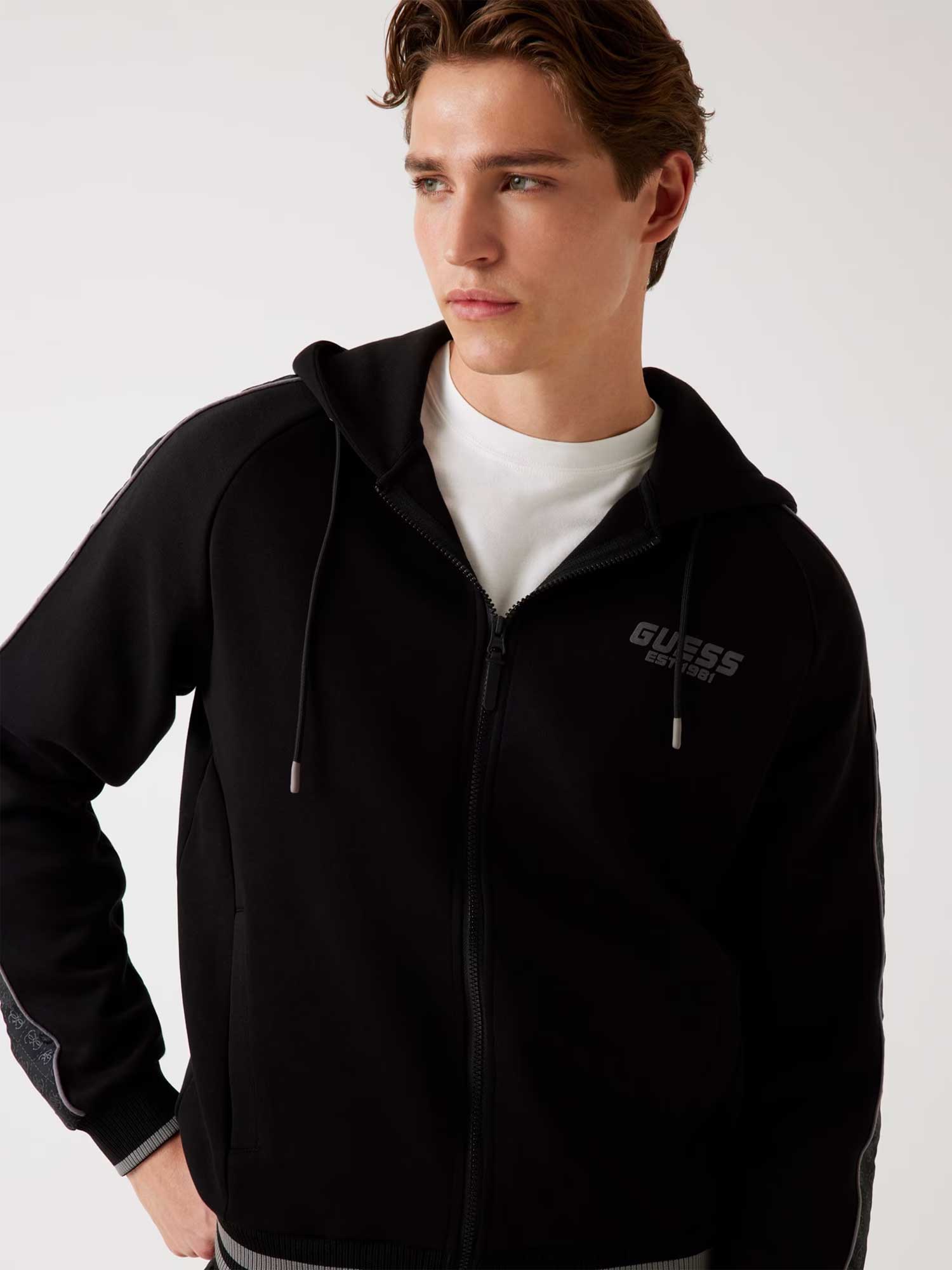 GUESS Суитшърт FINLO ZIPPED HOODIE