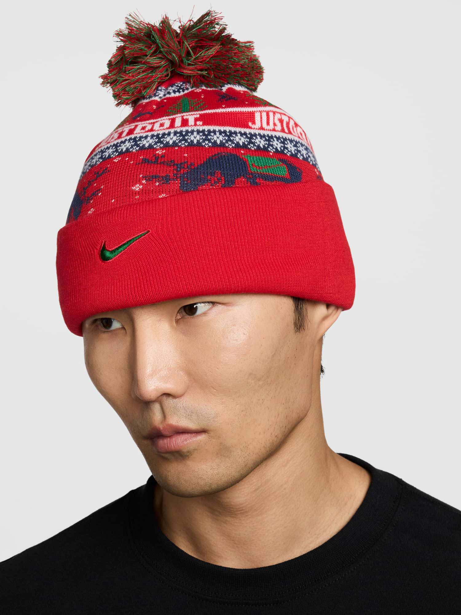 NIKE Шапка U NK PEAK BEANIE SC HOL25 L