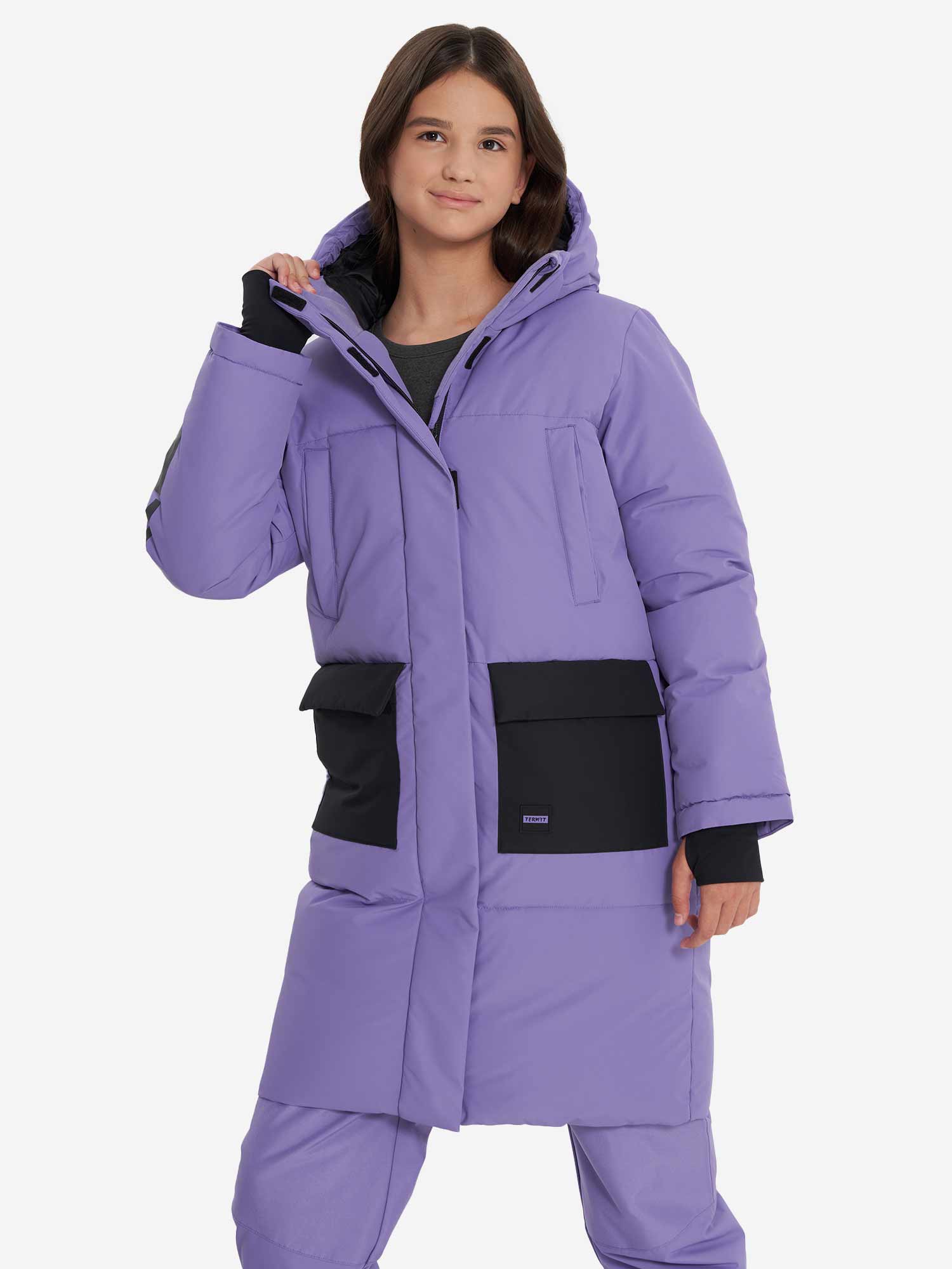 TERMIT Яке Snowboarding girl's fake down coat