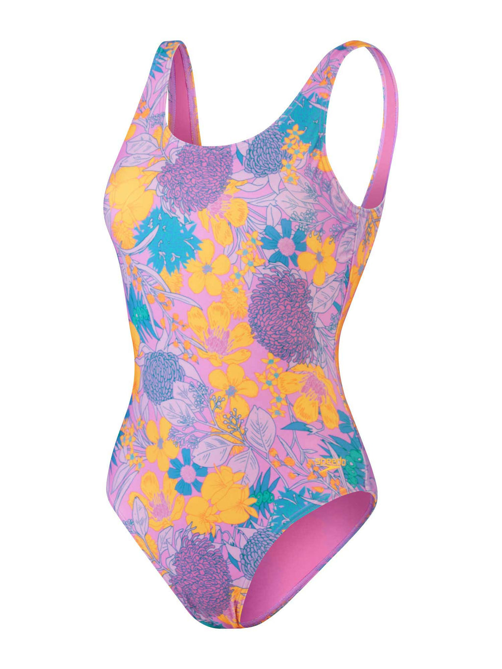 SPEEDO Цял бански WOMENS PRINTED DEEP U-BACK