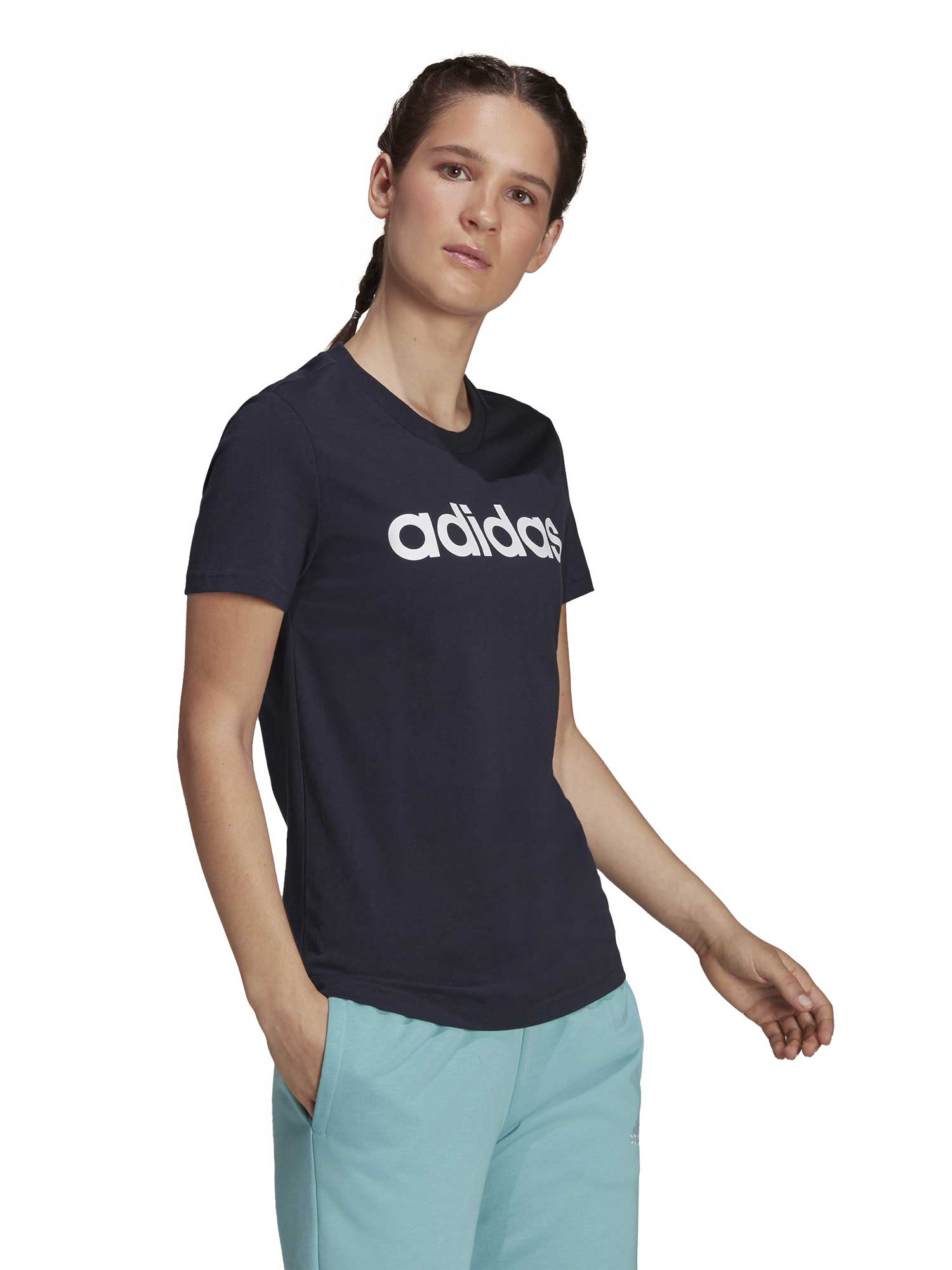ADIDAS SPORTSWEAR Тениска LOUNGEWEAR Essentials Slim Logo