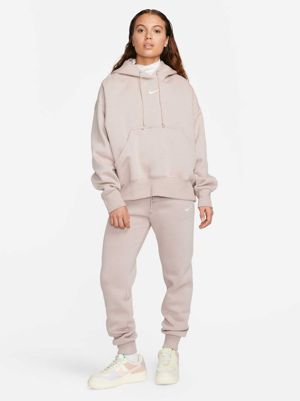 NIKE Спортно долнище W NSW PHNX FLC HR PANT STD
