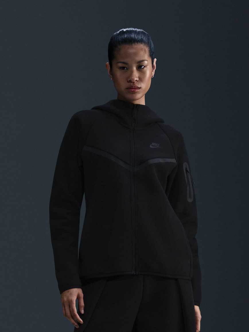 NIKE Суитшърт W NSW TCH FLC WR FZ HDY 2