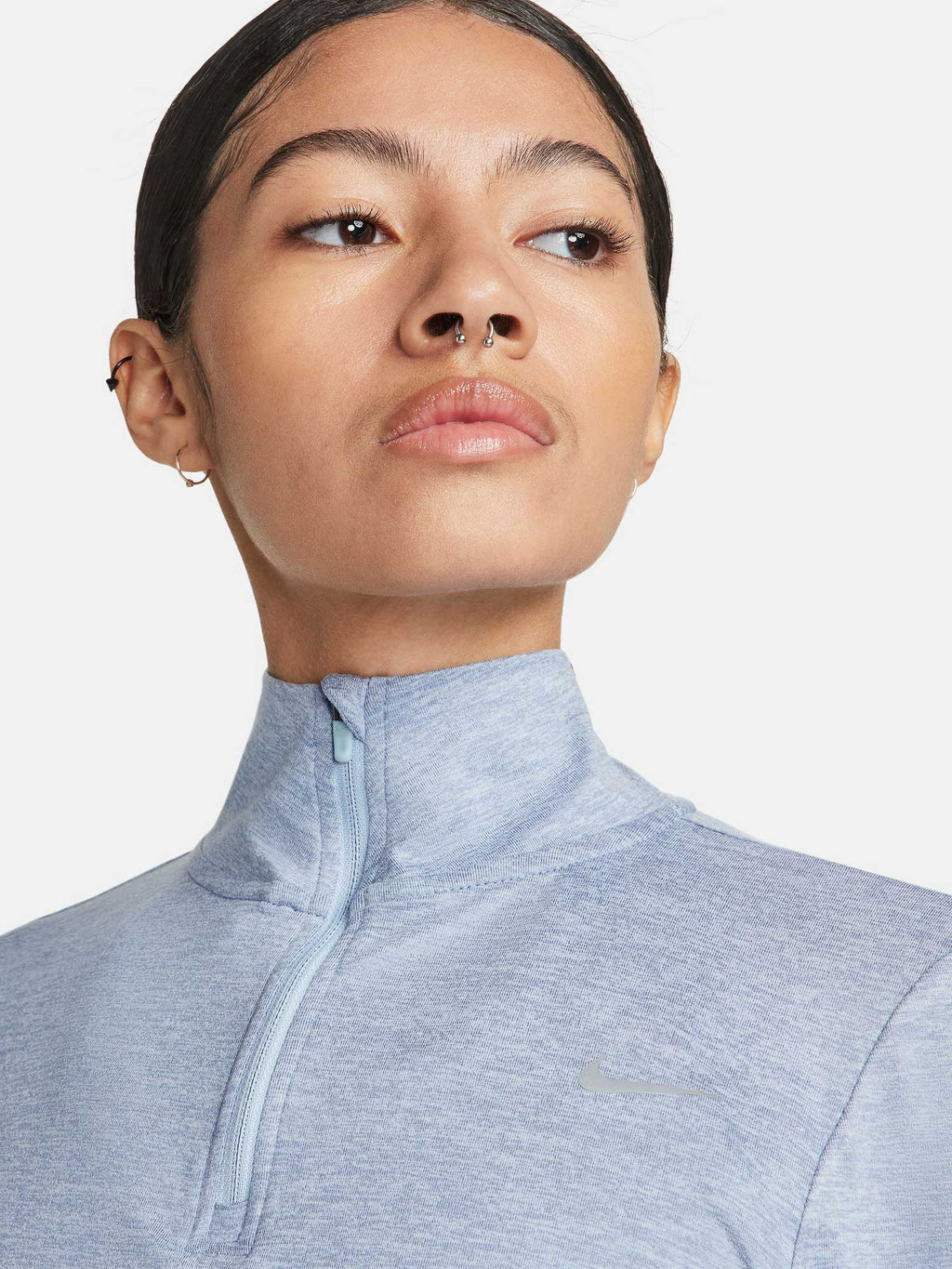 NIKE Блуза W NK SWIFT ELMNT DF UV HZ TOP