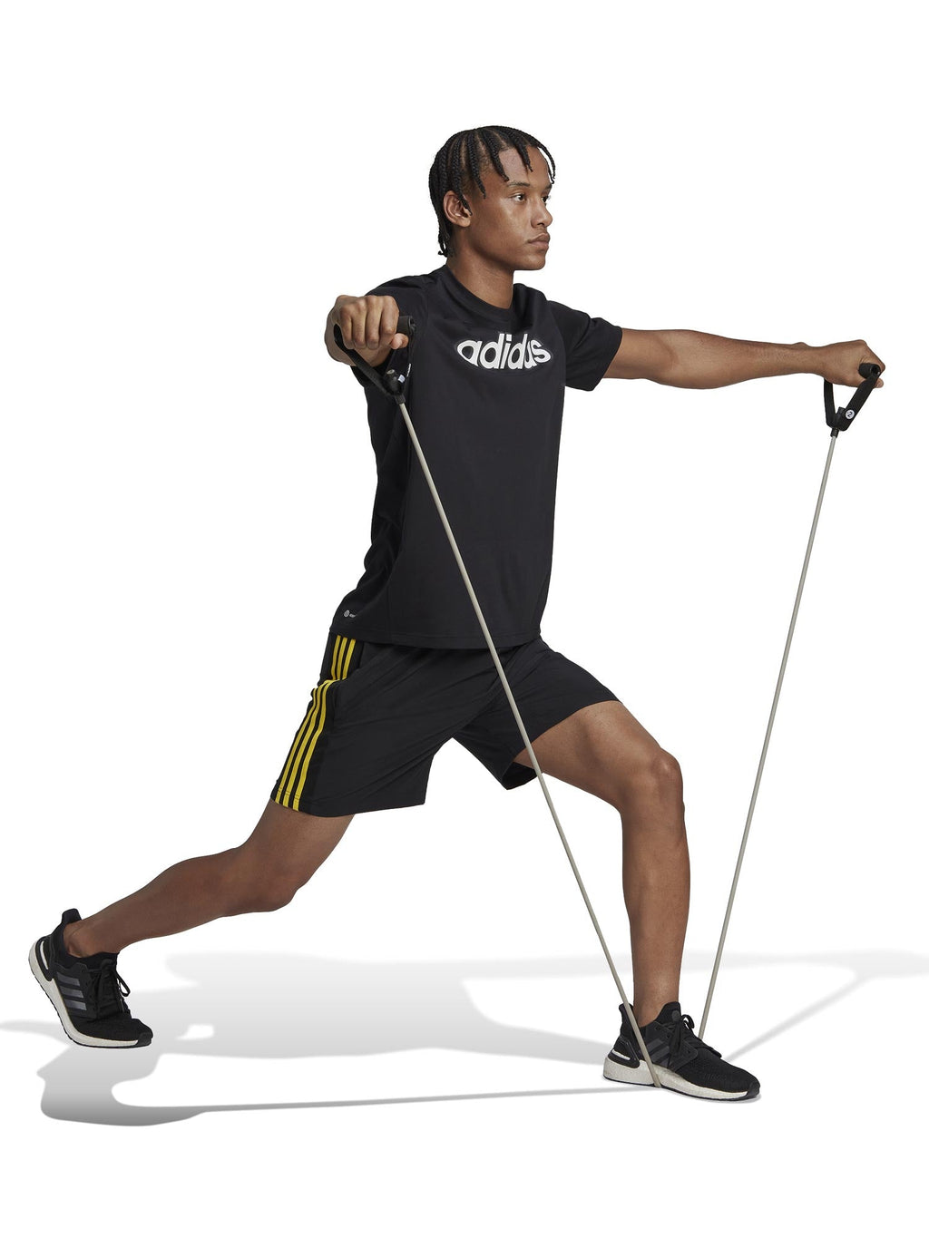 ADIDAS Тениска AEROREADY Workout Silicone Print Linear