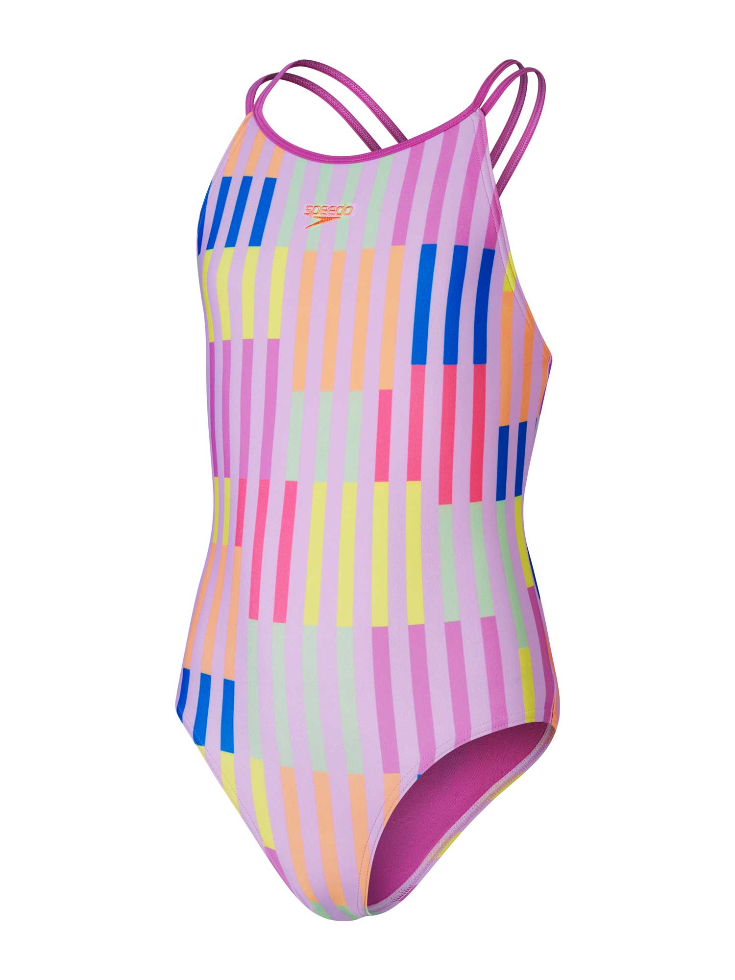 SPEEDO Цял бански GIRLS PRINTED TWINSTRAP
