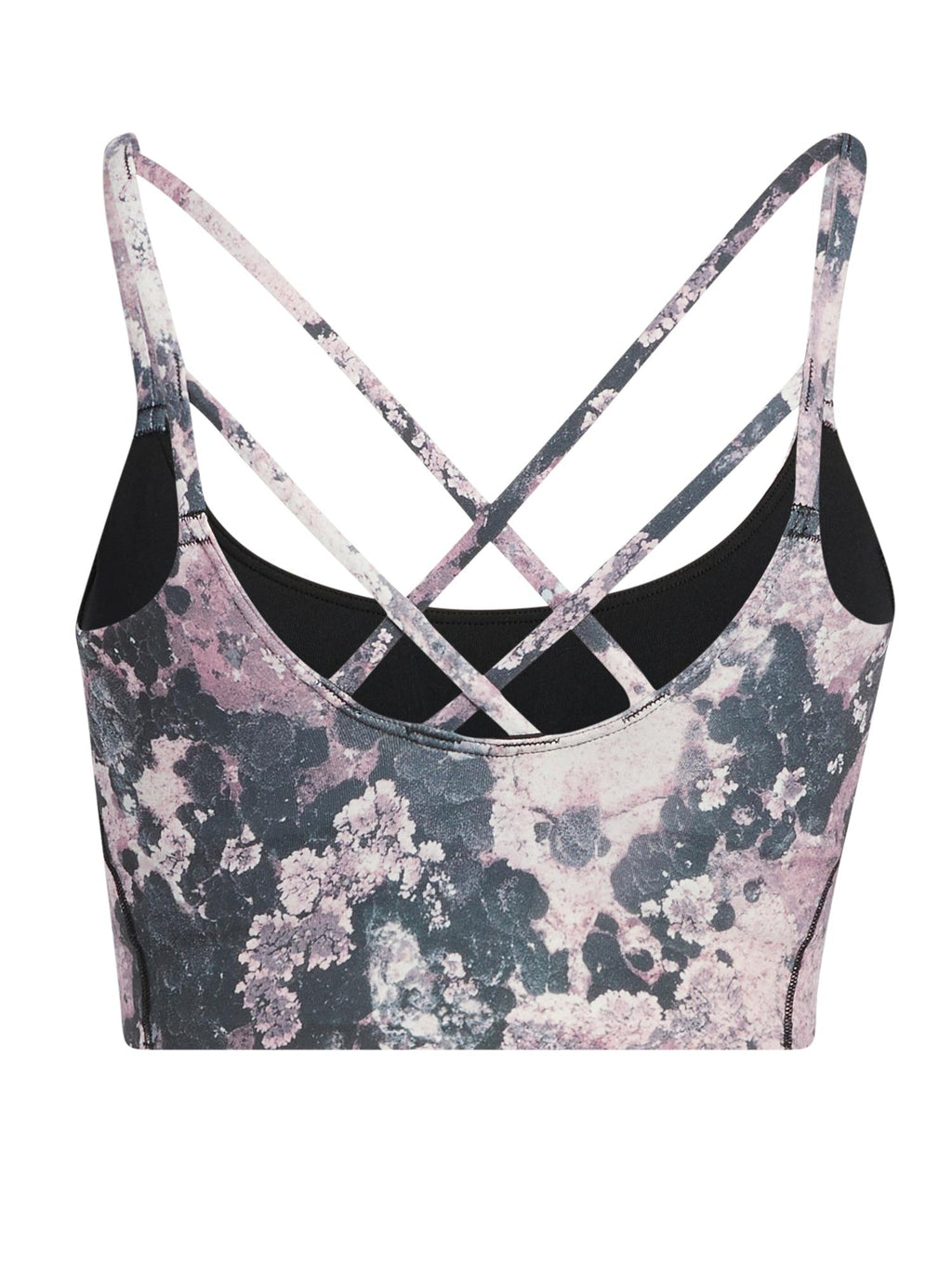 ADIDAS PERFORMANCE Спортен сутиен Yoga Light Support Long Line AOP