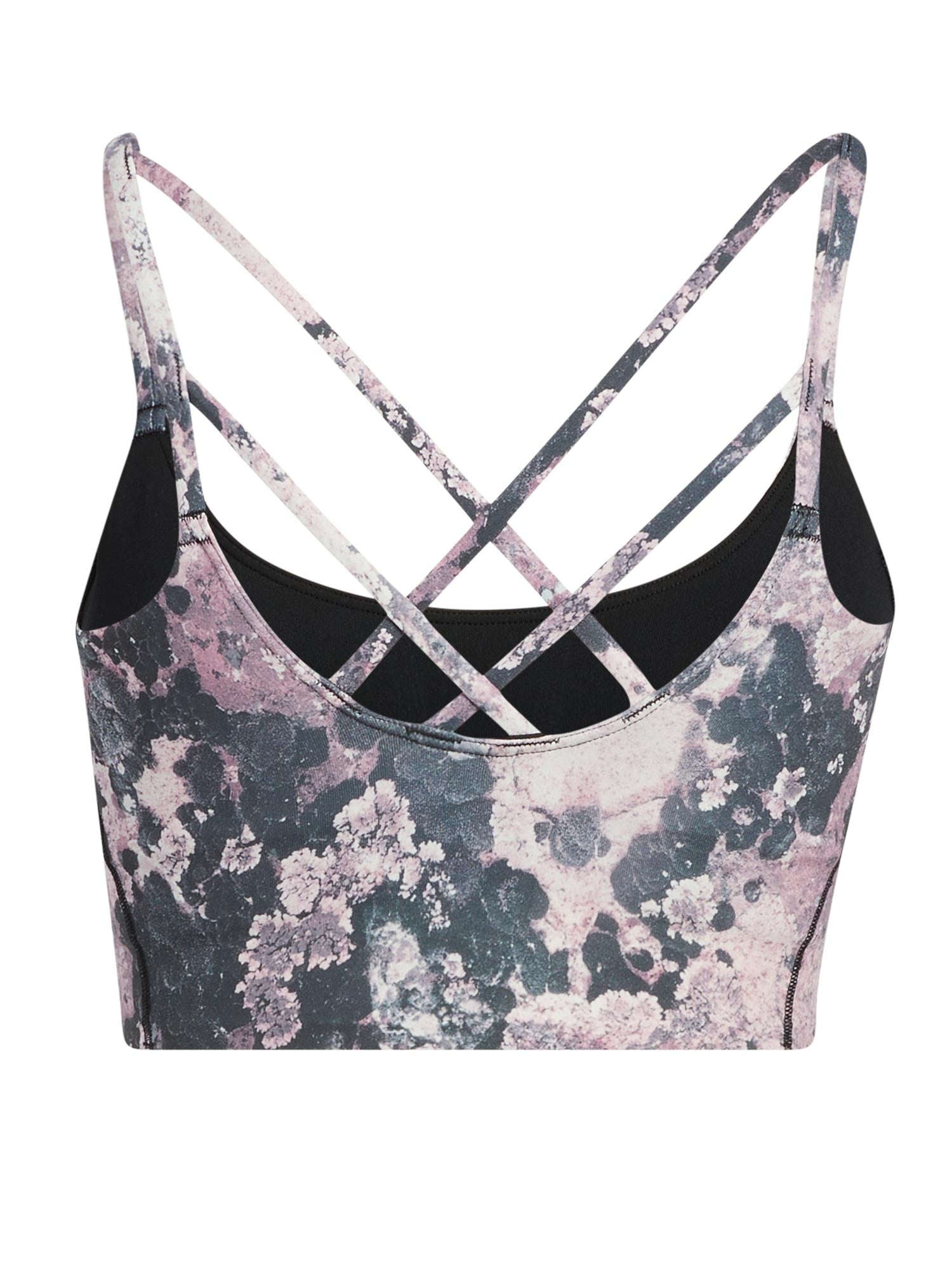 ADIDAS PERFORMANCE Спортен сутиен Yoga Light Support Long Line AOP