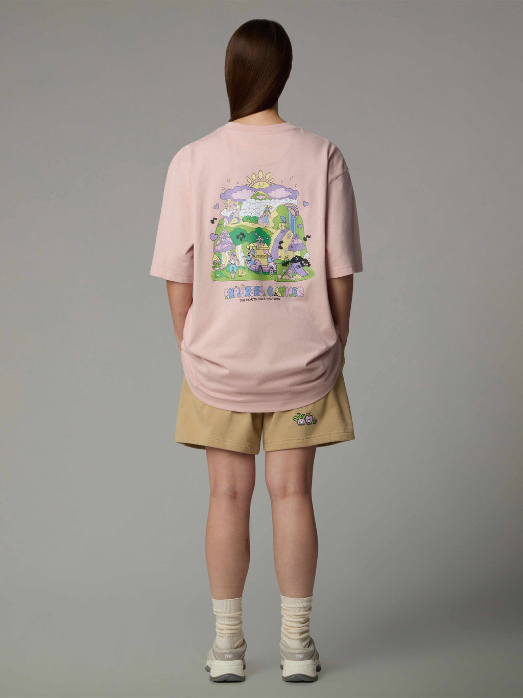 THE NORTH FACE Тениска U SS MOUNTAIN CLEANUP OVERSIZED TEE