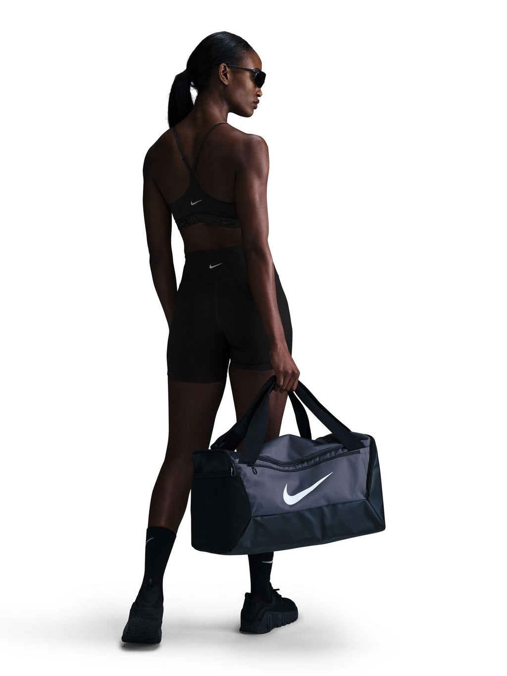 NIKE Спортен сутиен W NK DF INDY BRA GLS