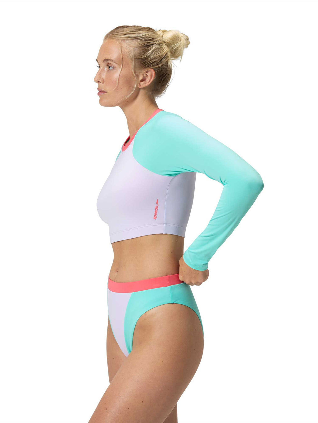 SPEEDO Бански горнище SOLID CROP TOP