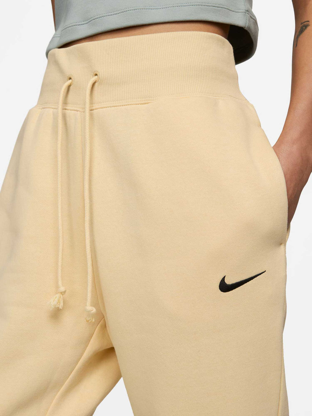 NIKE Спортно долнище W NSW FLC HR MS