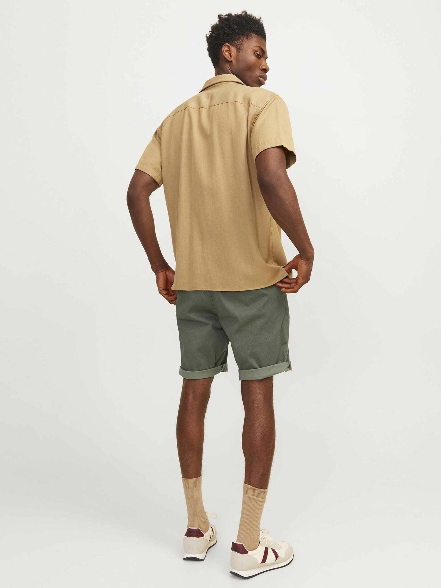 JACK & JONES Къси панталони JPSTBOWIE SHORTS SA PRINTED MID SN