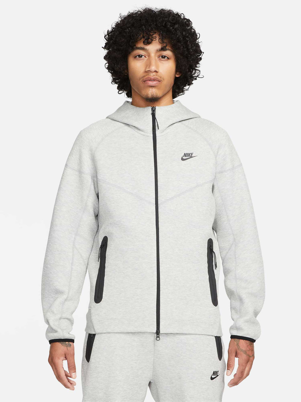 NIKE Суитшърт M NK TCH FLC FZ WR HOODIE