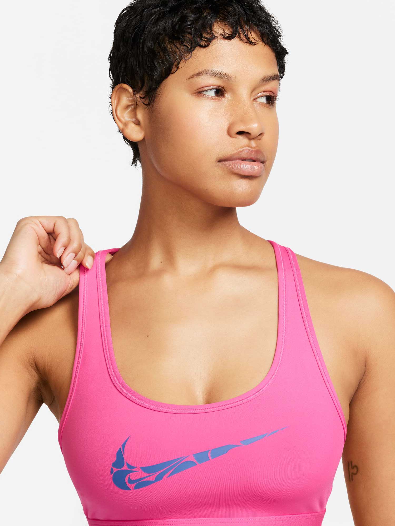NIKE Спортен сутиен W NK SWSH LS HBR BRA