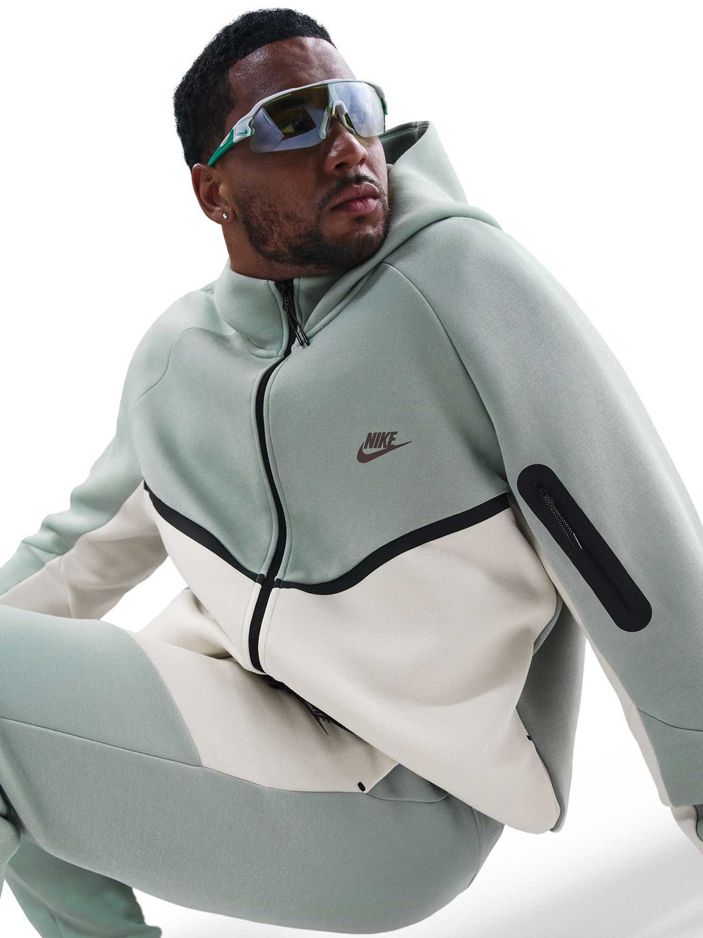 NIKE Суитшърт M NK TCH FLC FZ WR HOODIE