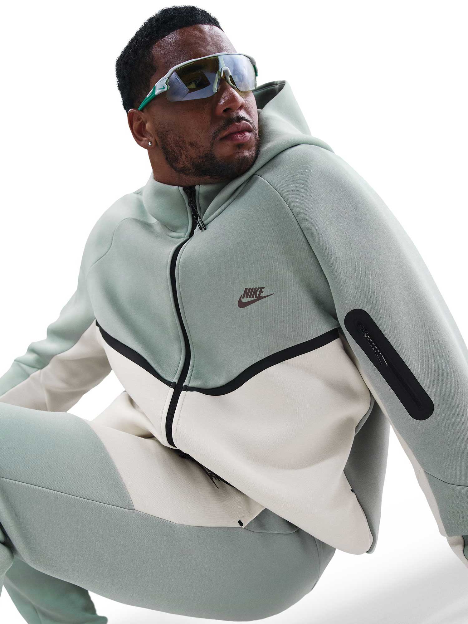 NIKE Суитшърт M NK TCH FLC FZ WR HOODIE
