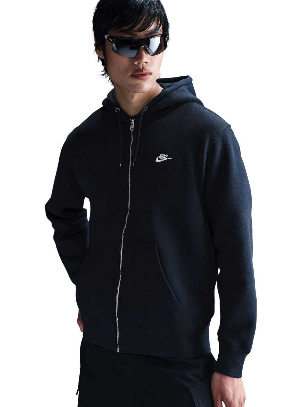 NIKE Суитшърт M NK CLUB BB FZ HOODIE