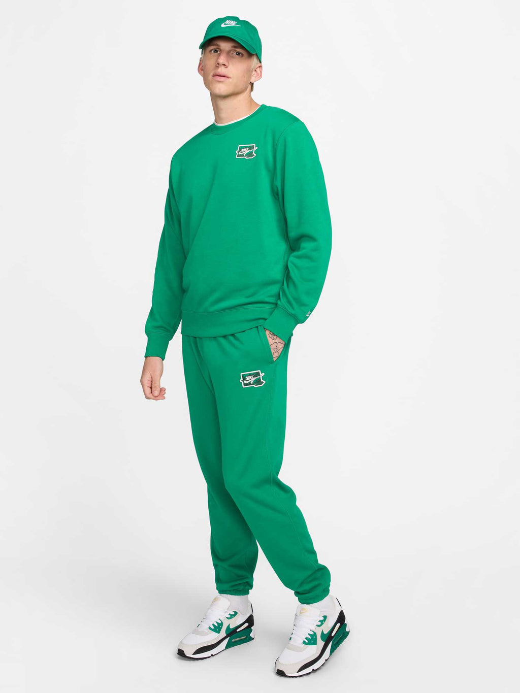 NIKE Спортно долнище M NK CLUB FT CUFF PANT BOLT