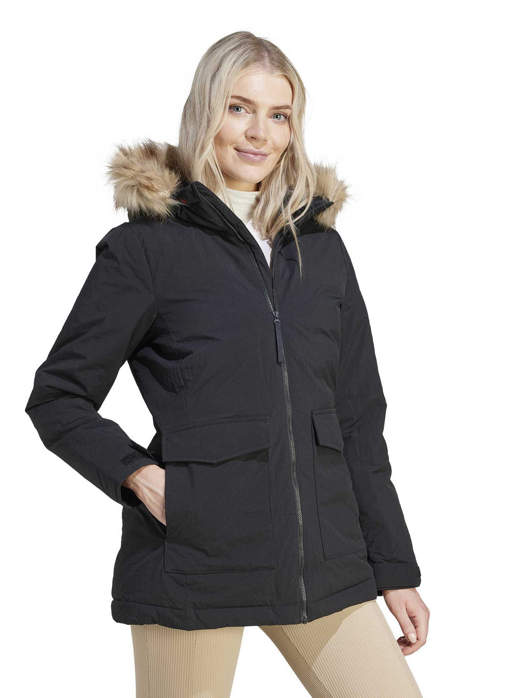 ADIDAS SPORTSWEAR Яке Hooded Fur Parka